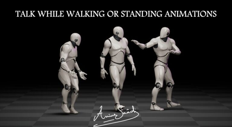 Talk while walking or standing animations download