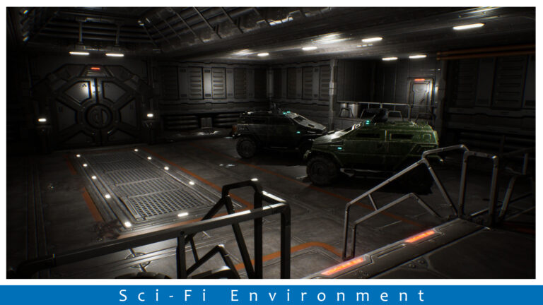 Sci-fi Spaceship and Space Colony Interior Modular Pack download