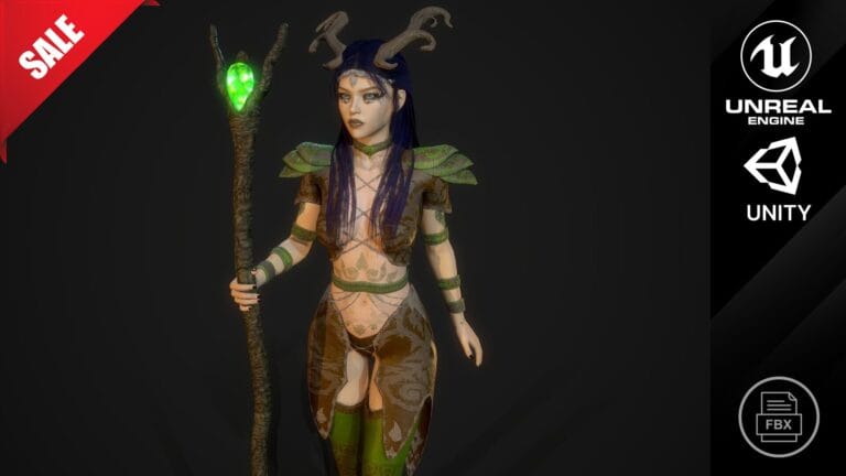 Forest Druid Girl download