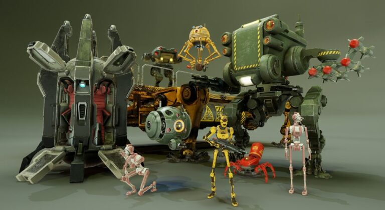 SCI FI ROBOTS PACK VOL 1 download