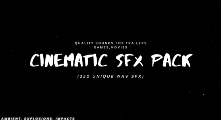 SFX Cinematic Pack for games and Trailers (250 wav) download
