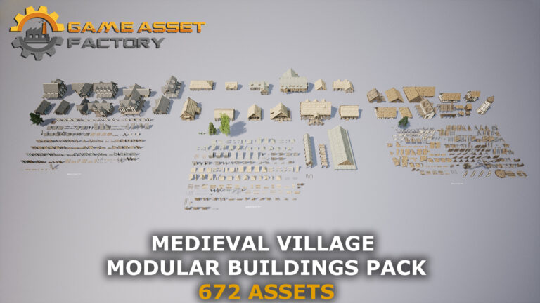 Medieval Village Modular Buildings Pack download