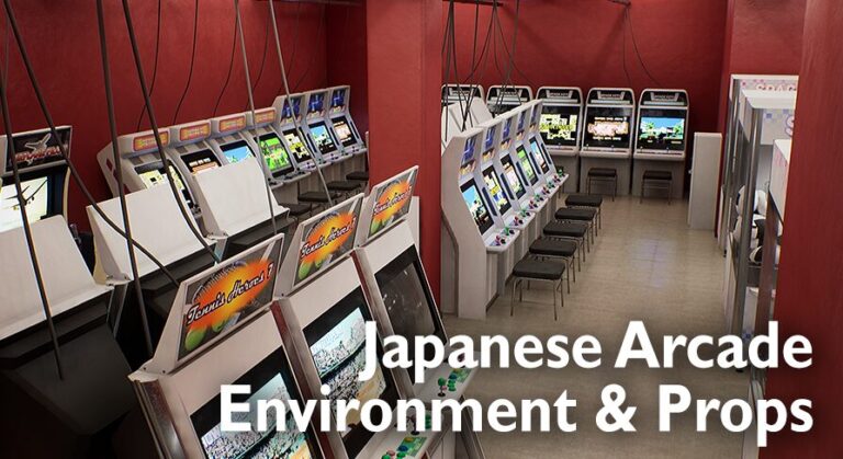 Japanese Arcade – Environment & Prop Pack download