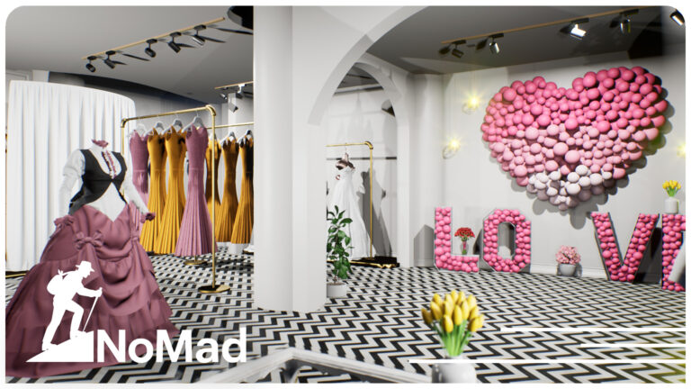 Luxury Bridal Boutique – Elegant Wedding Dress Shop Interior download
