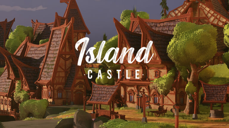 Stylized Island Castle Environment ( Stylized Island Castle Land Isle Isle 3D ) download