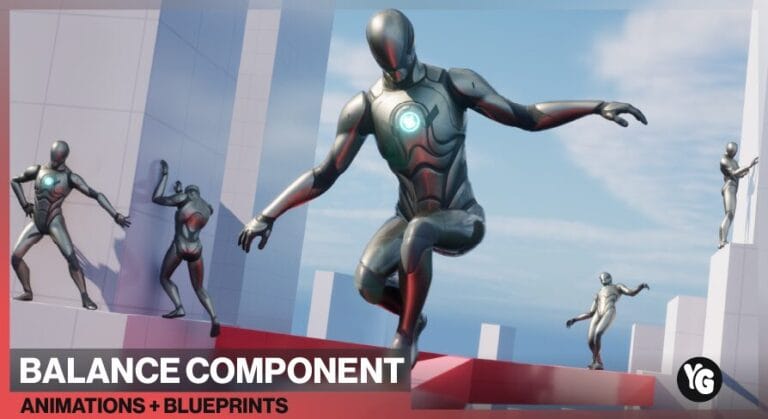 Balance Component : 53 Animations + Blueprints download