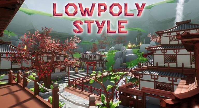 Lowpoly Style Asia Environment download