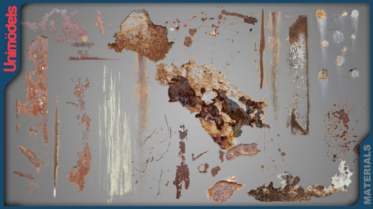 Rust Stains Decals Vol. 1 – 100% Real life photoscanned download