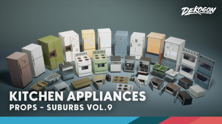 Suburbs VOL.9 – Kitchen Appliances (Nanite and Low Poly) download