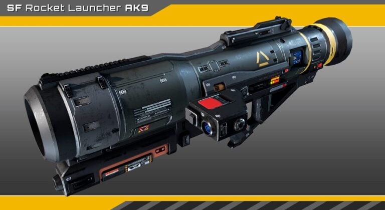 SciFi Rocket Launcher AK9 Playable download