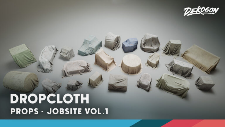 Jobsite VOL.1 – Dropcloth (Nanite & Low Poly) download