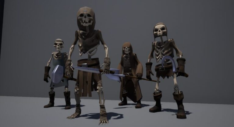 Stylized Modular Skeletons (Villagers) download