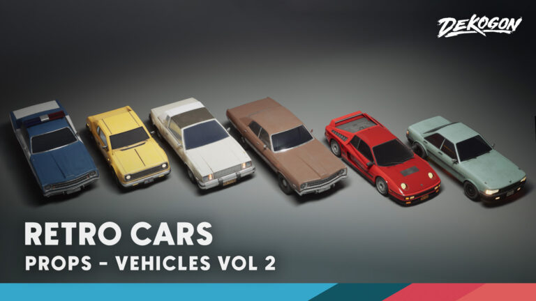 Vehicles VOL.2 – Retro Cars (Low Poly) download
