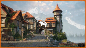 Medieval Lake Town Environment download