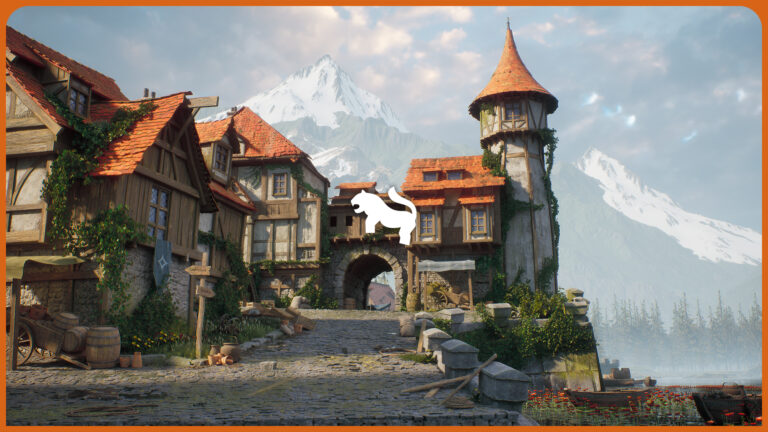 Medieval Lake Town Environment download