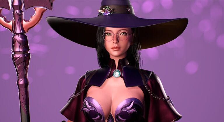 Kind Witch – Game Ready Stylized MMORPG FPS Realistic Modular Character download