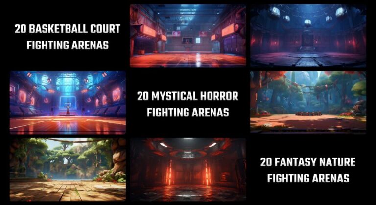 60 4k Backgrounds for Fighting Arenas. Pack 4 download