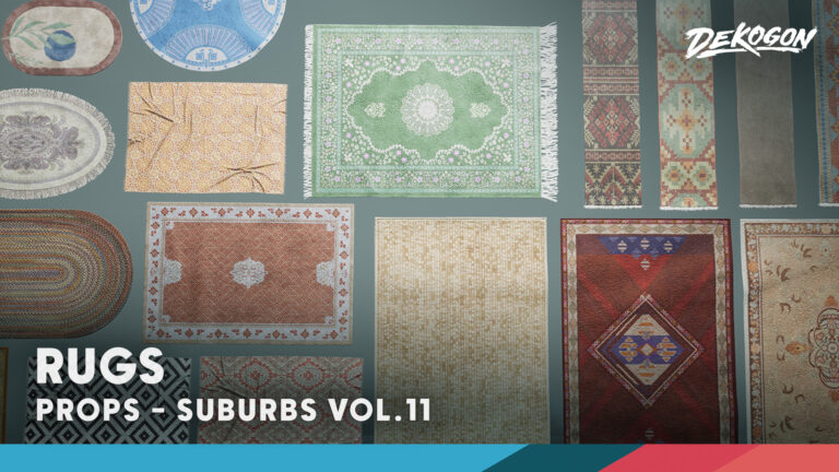 Suburbs VOL.11 – Rugs (Nanite and Low Poly) download