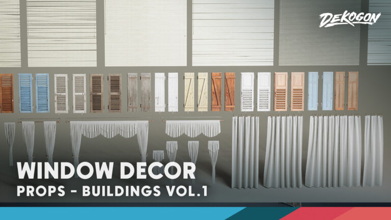 Buildings VOL.1 – Window Decor (Nanite and Low Poly) download