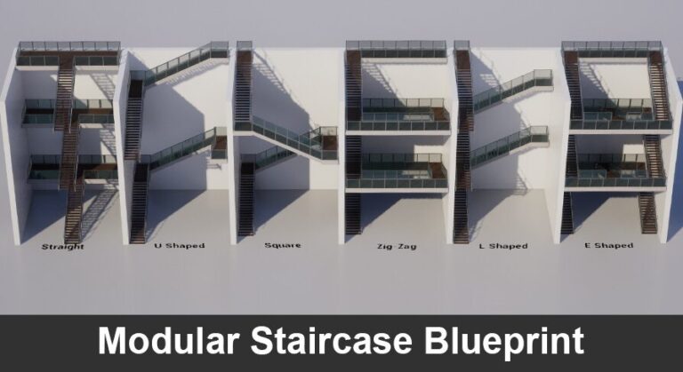Modular Staircase Blueprint download