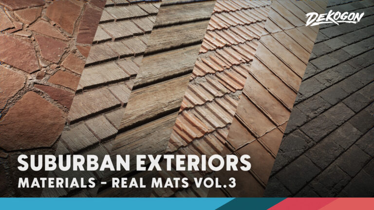 Realistic Materials VOL.3 – Suburban Exteriors (50 Materials) download