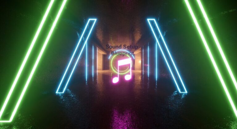 Audio synesthesia Blueprint / Neon Environment download