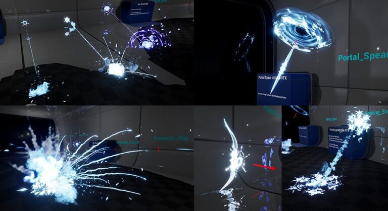 Ice VFX projectile and explosion download
