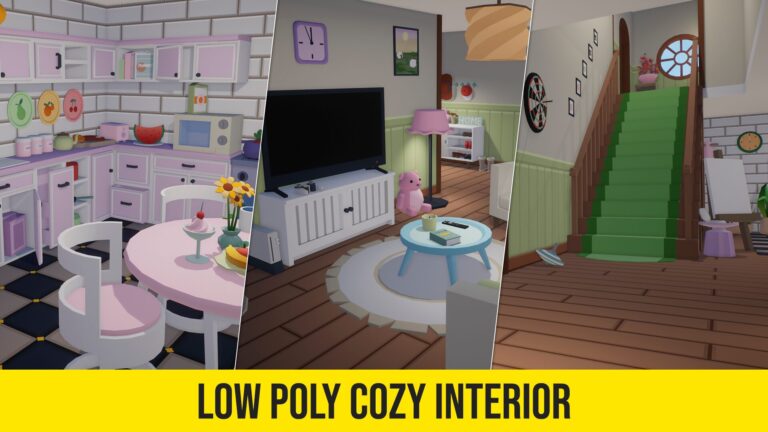 Low Poly Cozy Interior download