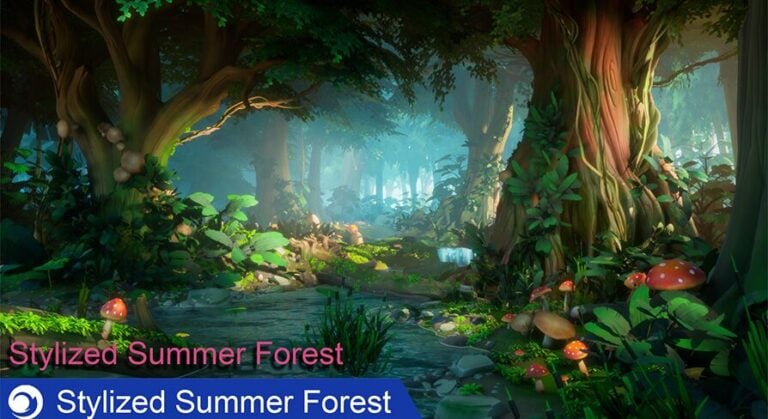 Stylized Summer Forest download