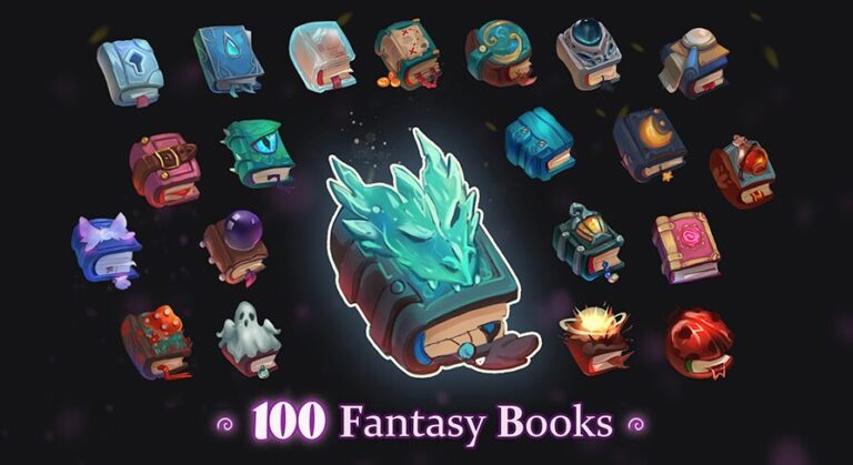 100 Fantasy Book Icons download