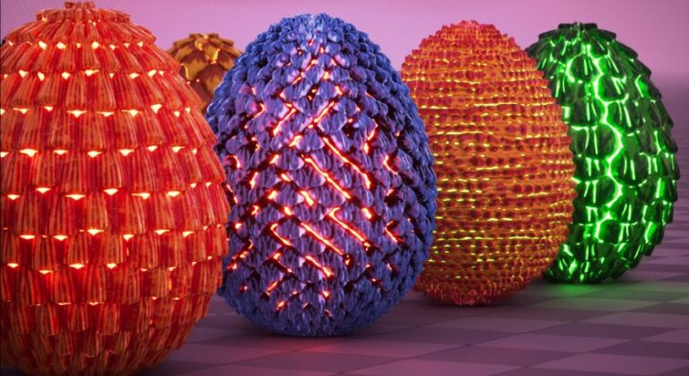 20 Pcs Dragon Egg Advanced Animated Material Pack download