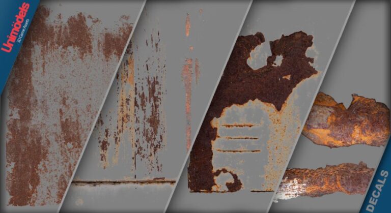 Industrial Rust & Corrosion Vol. 7 – 53 Photoscanned Decals download