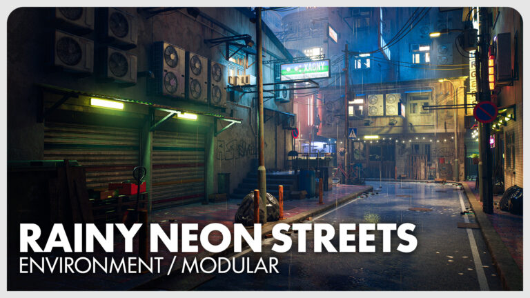 Rainy Neon Streets download