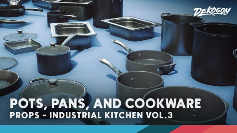 Kitchen/Restaurant Props VOL.3 – Pots, Pans, and Cookware download