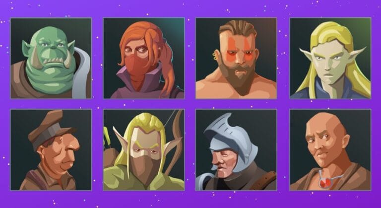 Hand Painted Character Icons (RPG Icons, Character Icons, Avatar Icons) download