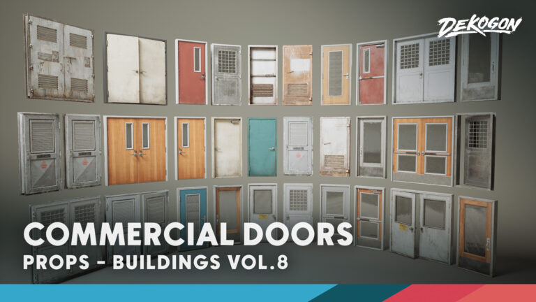 Buildings VOL.8 – Commercial Doors (Nanite & Low Poly) download