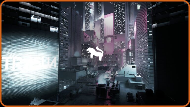 Futuristic Rooftop City Environment ( Futuristic Rooftop City Cyberpunk City ) download