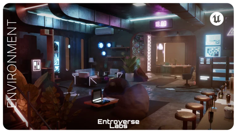 Cyberpunk Apartment Interior Environment download