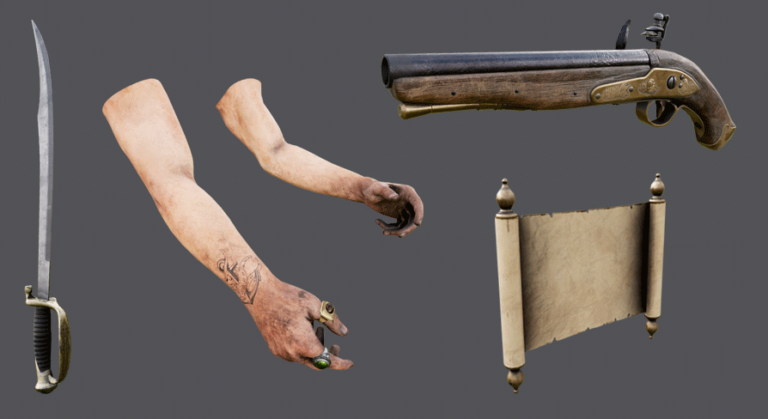 Animated Pirate Gun Pack download
