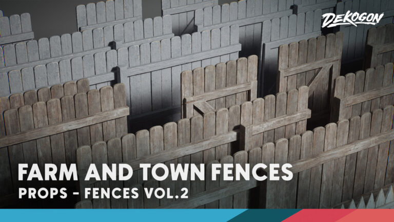 Fences VOL.2 – Farm and Town Modular (Nanite and Low Poly) download