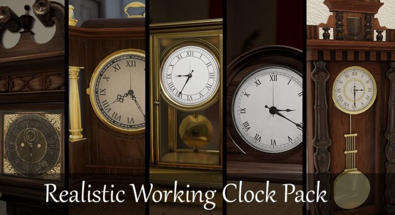 Realistic Working Clock Pack download