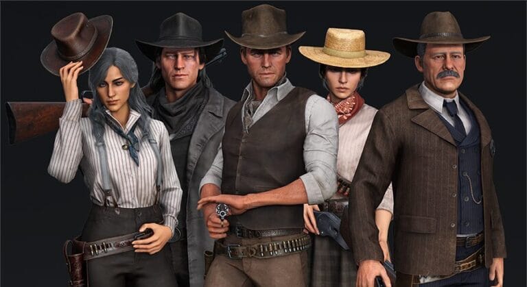 Western Characters Pack – Wild West Adventure Survival Shooter Action Man Woman download