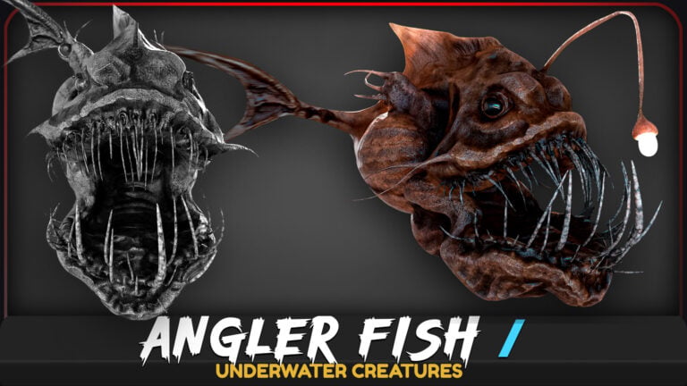 Anglerfish – Ocean Horror Monster – Fish Low Poly Model – #5 download