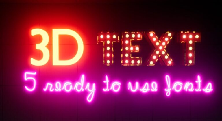 3D Text Generator – Diegetic Design – Custom Fonts download