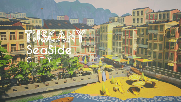 Stylized Tuscany Seaside City ( Stylized Tuscany City City Town Town Tuscany ) download