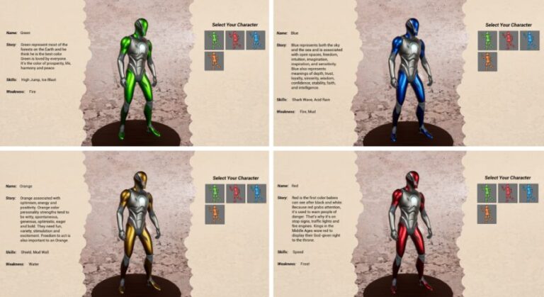 Character Selection Menu download