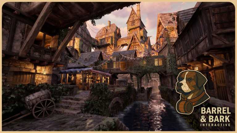 Medieval Canal Village Environment download