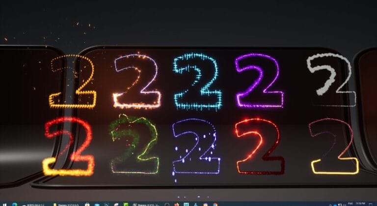 Niagara Text,Number & Symbol 45 Unique effects pack download