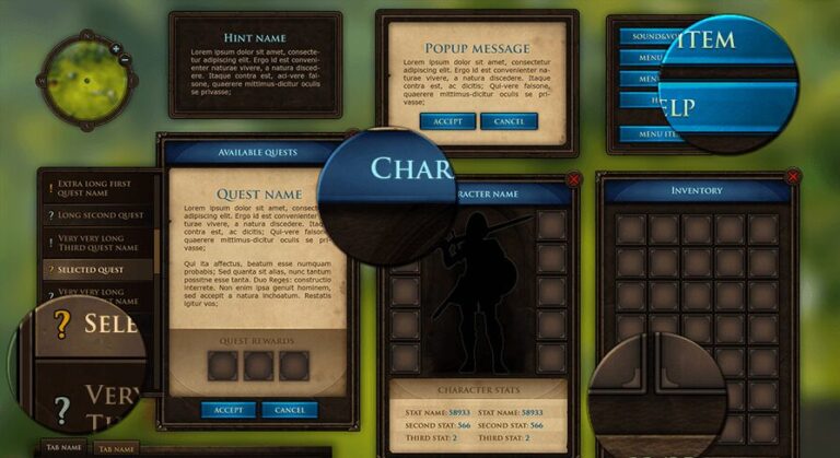MMORPG UI Kit download