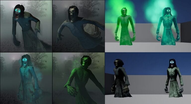 Fantasy Ghosts And Banshee Animated Characters download